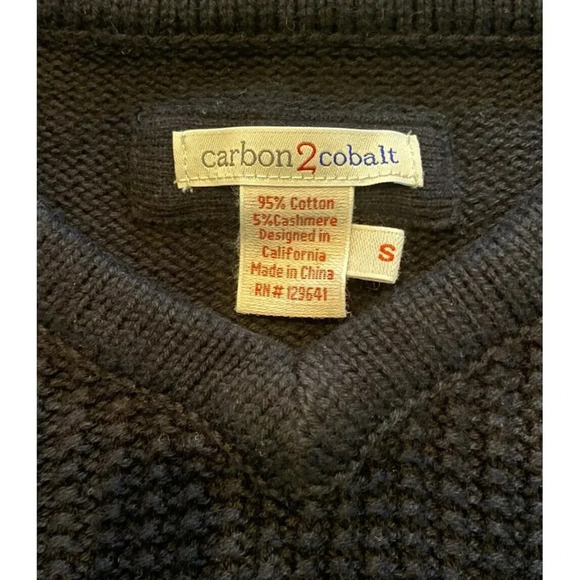 Men's Carbon 2 Cobalt Serendipity Sweater Black S - Picture 2 of 3